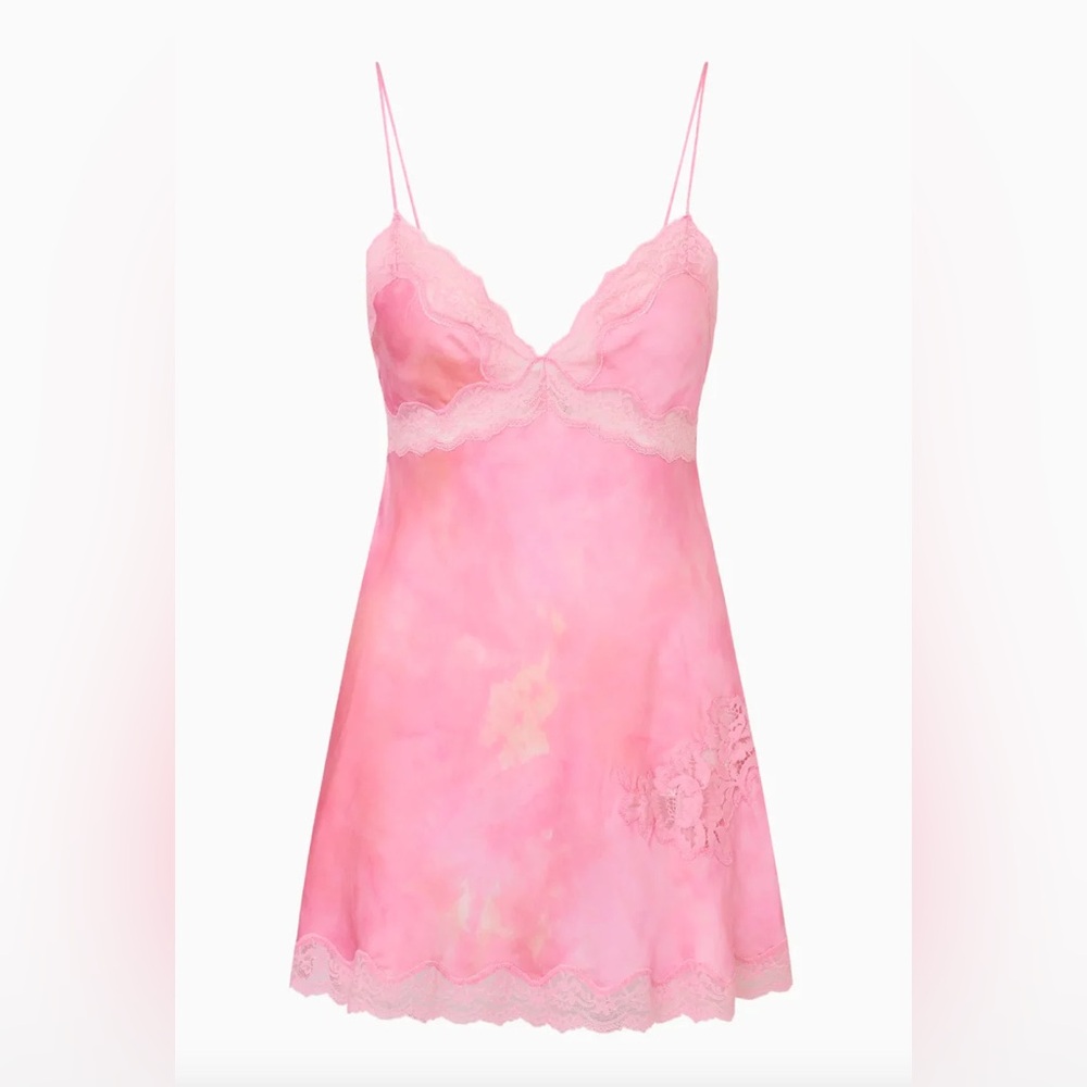 NWT Nicola Mini Slip Dress in Pink Ember - Picture 4 of 8
